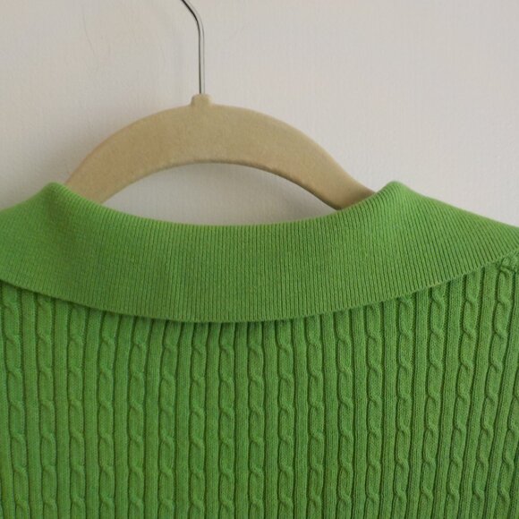 Crystal Kobe Sweater - Women - Small - Short Sleeve - Kelly Green - Vintage Y2K - Picture 4 of 6